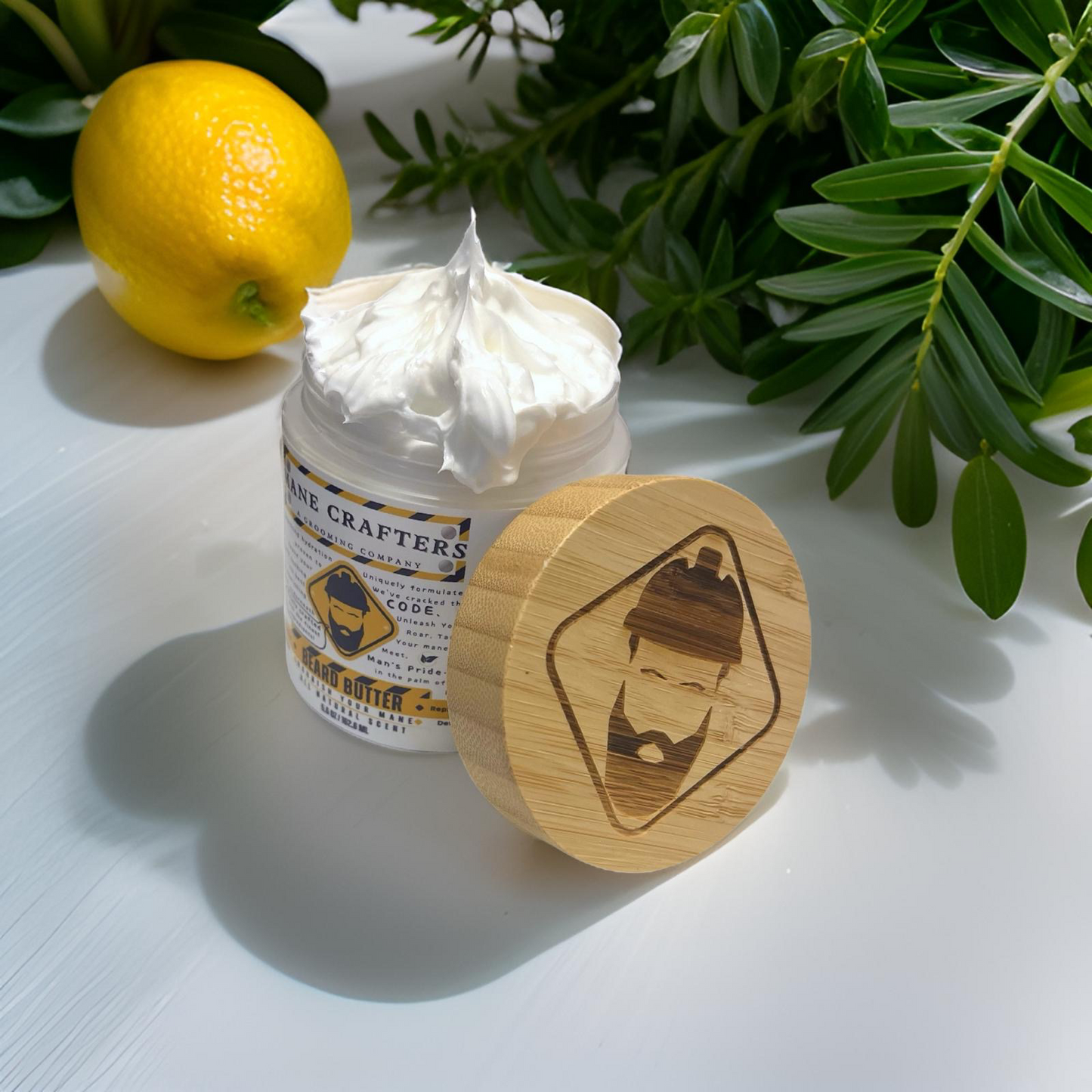 Lard Infused Beard Butter - Non Greasy - All Natural Scent (Unscented) 5.5 oz "Nourish Your Mane"